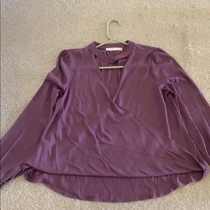 Lush Purple Long Sleeve Blouse